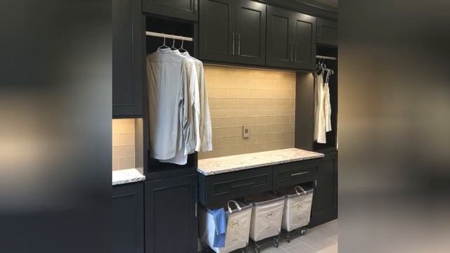 75 Beautiful Laundry Room With Black Cabinets And Quartz Countertops Design Ideas #1 🖤 смотреть онлайн