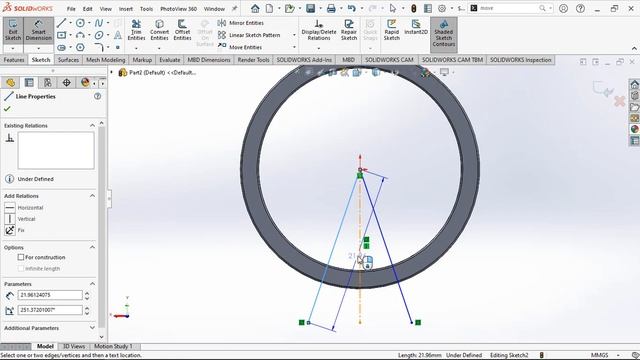 SOLIDWORKS TUTORIAL | DESIGN FLAT KEY RING IN SOLIDWORKS смотреть онлайн