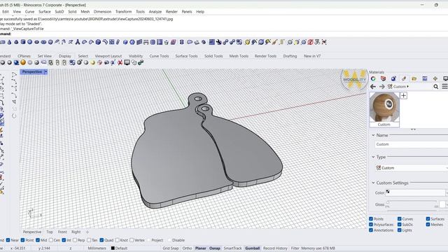 RHINO TUTORIAL- HOW TO EXTRUDE CURVE IN RHINO смотреть онлайн