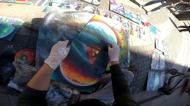 🎨🔥🛸 Experience from street art #csspa #spray #sprayart #artleepster #art смотреть онлайн
