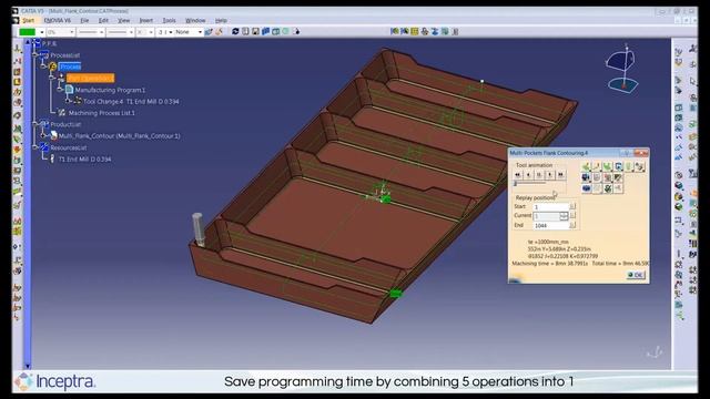 CATIA V5 PLM Express – Advanced Multi-Axis & Pocket Machining (AME) смотреть онлайн