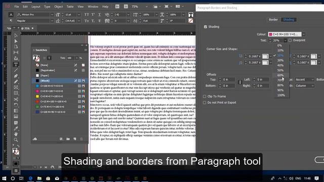 Border & Shading option in Adobe Indesign 2018. Life saver option. Don't miss it!! смотреть онлайн