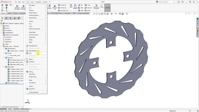 SolidWorks - Creo Parametric Comparison - Insert Part and Merge / Inheritance смотреть онлайн