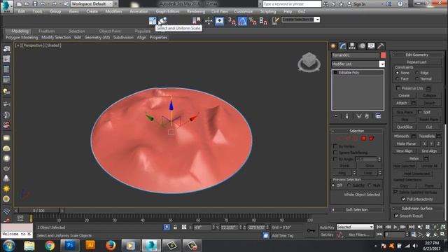 Terrain (Compound Object) in 3ds max смотреть онлайн