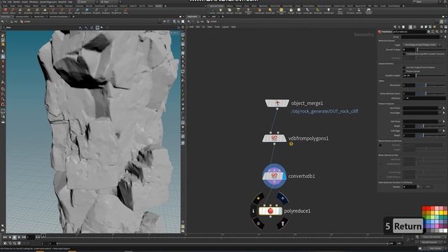 Houdini Quick Setup Rock Cliff With Megascan Bridge смотреть онлайн