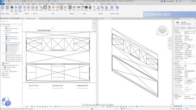 123-Cabinetry 24 (for Revit®) : KITCHEN GRID SEQUENCE смотреть онлайн