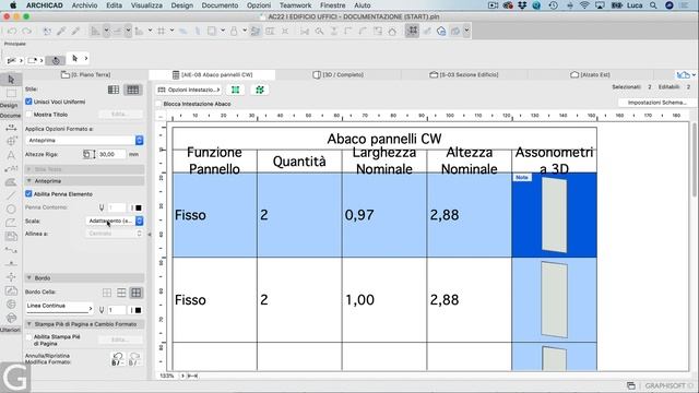 Corso Completo ARCHICAD - Ordinare un Abaco dei componenti del Curtain Wall смотреть онлайн