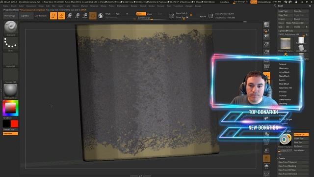 Zbrush 2018.1 ZApplink Practice смотреть онлайн