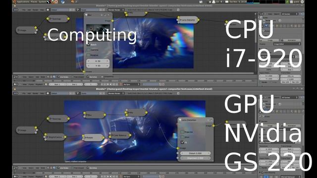 Blender compositor and OpenCL - CPU vs GPU смотреть онлайн
