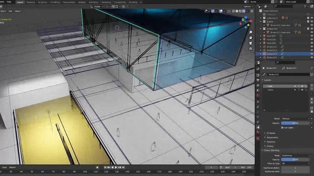 Blender / 3D Massing Study & Grease Pencil смотреть онлайн
