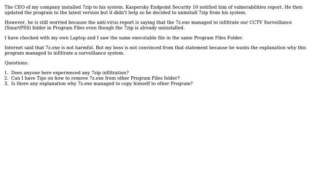 7z.exe in CCTV Surveillance Progam Files Folder смотреть онлайн