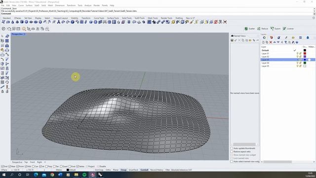 SubD Terrain Model - Rhino 7 смотреть онлайн