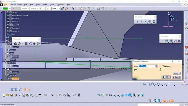 Simple aeroplane 3d modelling,iges data translation. смотреть онлайн