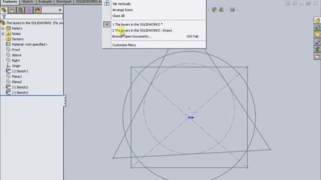 The layers in the SOLIDWORKS смотреть онлайн