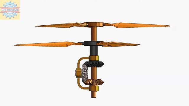Mechanism 69 | Coaxial Propeller Mechanism | Solidworks tutorial смотреть онлайн