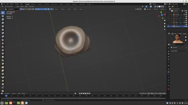 Decimating and Vertex Painting the Clown in Blender смотреть онлайн