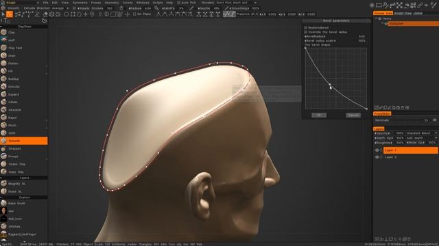 3DCoat-2022 Realtime bevel demonstration смотреть онлайн