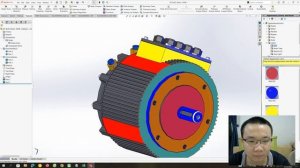 Design DC BLDC Motor 10KW Brushless with SolidWorks