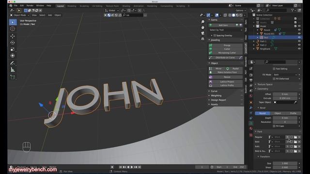Blender 2.91 Jewelry Design... Mother's Day Ring Idea смотреть онлайн