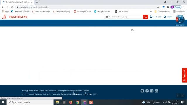 SOLIDWORKS 2021 - Online Trial - Signup or Login смотреть онлайн