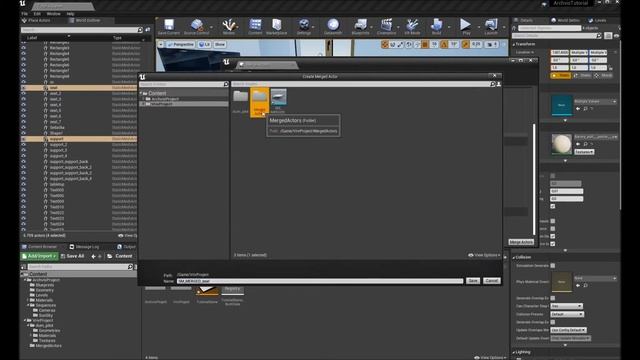 Merge multiple objects into one | Unreal Engine смотреть онлайн