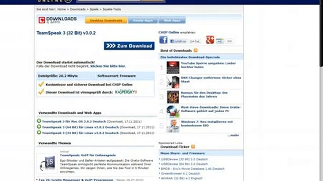 Teamspeak3 Tutorial + Downloadlink смотреть онлайн