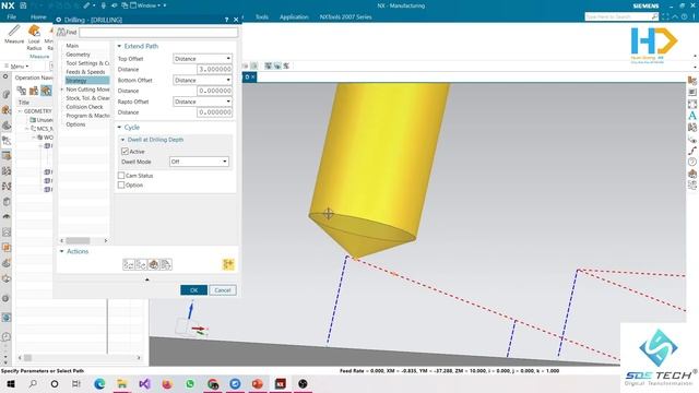 NX CAM - Bài 6 : Tất tần tật về chu trình khoan - Tutoring 6: Drill Milling смотреть онлайн