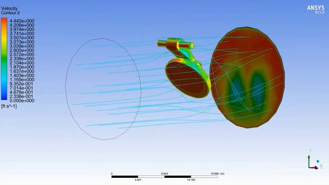 CFX Simulation of a Rigid Body around a custom axis - Velocity Pathlines смотреть онлайн