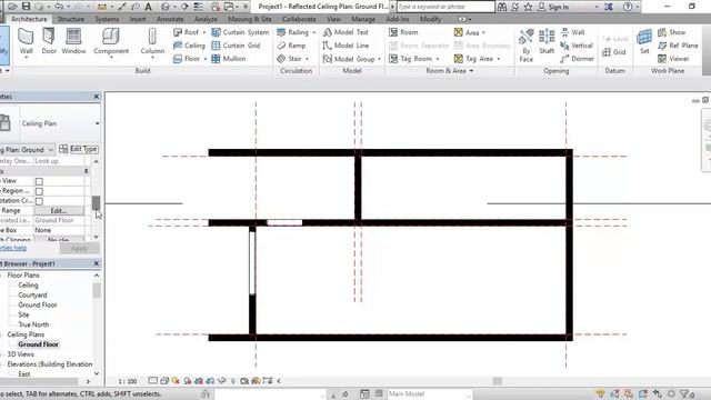 Revit Bathing Space 2017 04 Ceilings смотреть онлайн