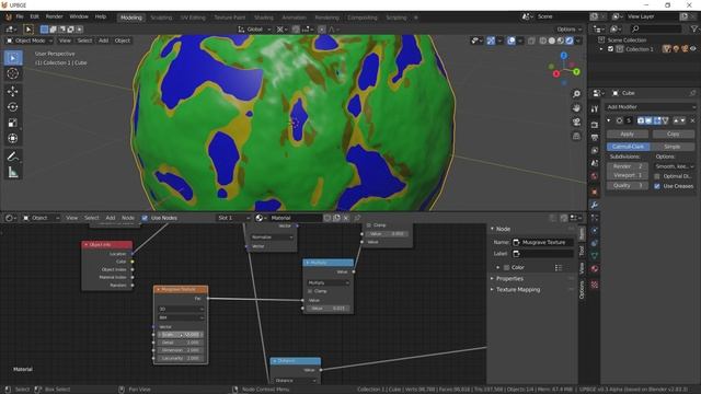 planet shader 'guts' - Dot product of (normal vs (pos-orignin).normalized) and distance from 0,0,0 смотреть онлайн