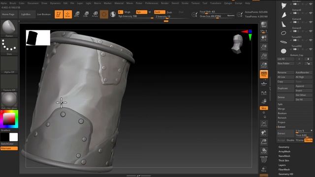Sculpting Stylized Metal Oil Barrel In 2 Minutes | Quick 3d Working Workflow -- Zbrush Tutorial смотреть онлайн