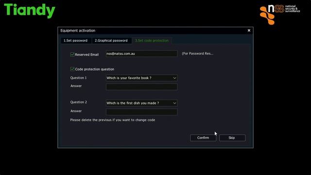 Tiandy NVR setup смотреть онлайн