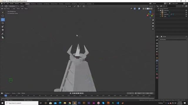 Lowpoly Crystal Tower time-lapse | Blender 2.82 | Game asset смотреть онлайн