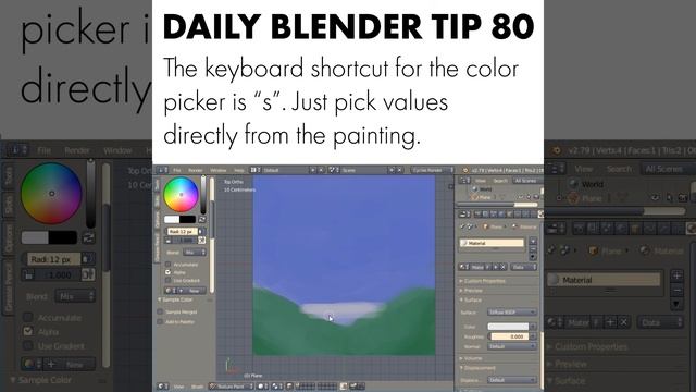 Daily Blender Tip 80 - My Painting Workflow In Blender смотреть онлайн