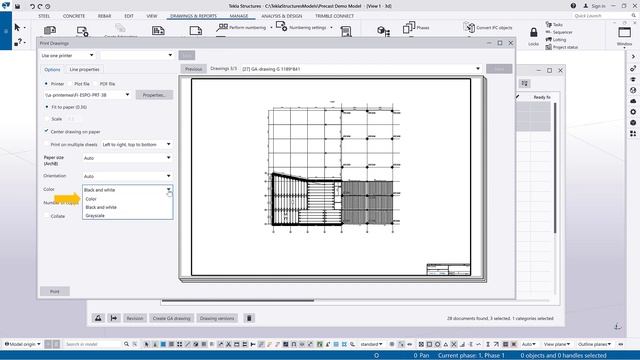 [Tekla Structures 2022] Printing drawings смотреть онлайн