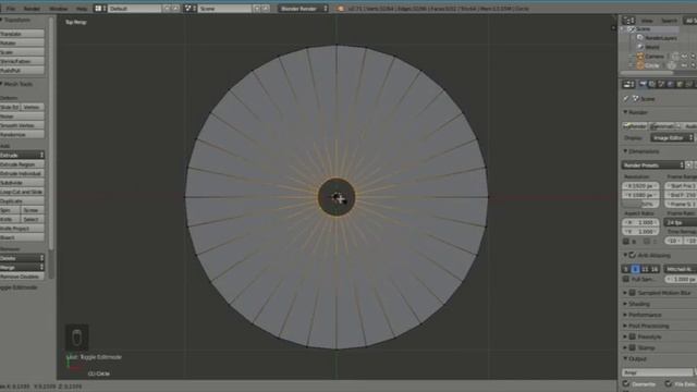 Blender Tutorial :Create A Circular Disc With a Central Hole -Updated (3 Steps ) смотреть онлайн