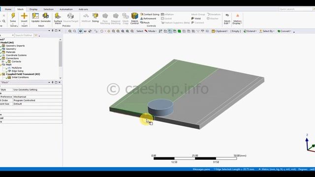 Tutorial - Friction Stir Welding - Ansys Coupled Field Transient смотреть онлайн