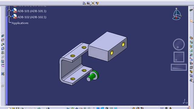 CATIA V5 40 Assembly Design Constraints смотреть онлайн