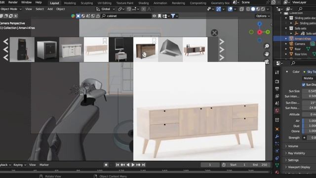 Create this Realistic Lounge In Blender 3.6[ time lapse смотреть онлайн