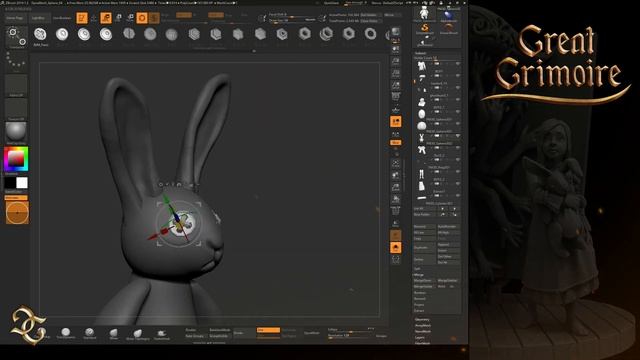 Sculpting in ZBrush - Rabbit смотреть онлайн