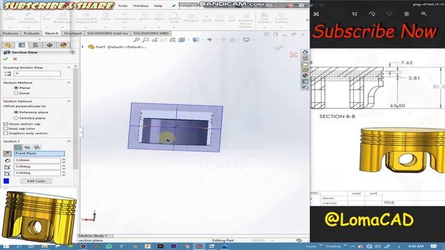 Tips and Tricks#19 Piston (Revolve tool) Solidworks Tutorial смотреть онлайн