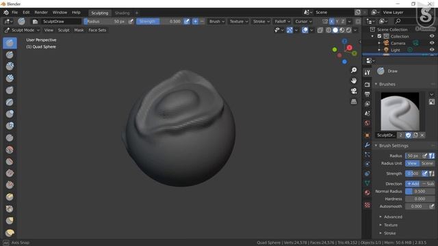 3.4 Mask tools in Sculpting Mode || Blender Essential Training || Full Course смотреть онлайн