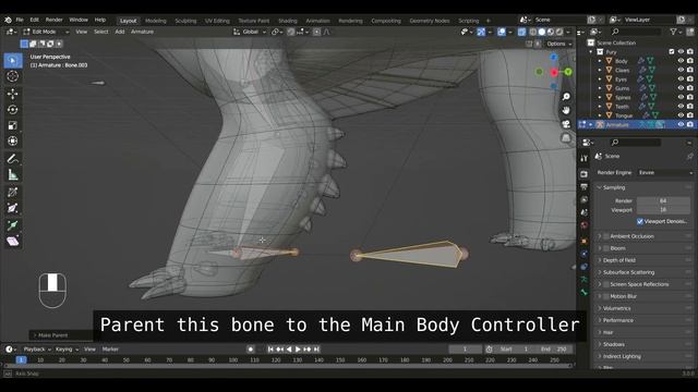 Fury Rigging Part 1 | Blender Starter Tutorial смотреть онлайн
