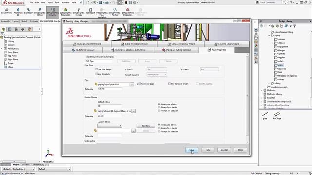 SOLIDWORKS Routing Synchronization смотреть онлайн