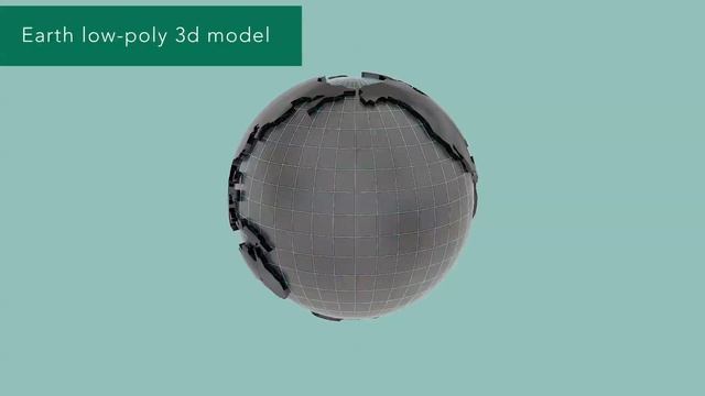 Earth Low-poly 3dmodel