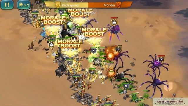 Art of Conquest Thai - Karez War - fight 2 (Dwarf vs Lich) (Obsidian Sphinx) смотреть онлайн