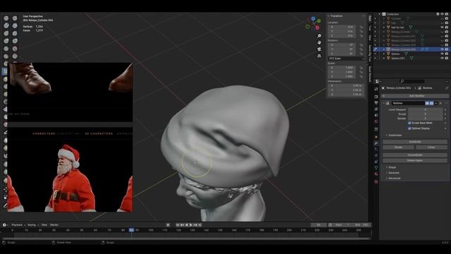 Blender sculpting 4.0 - David bust смотреть онлайн