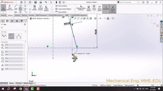 How to design a Guitar on SolidWorks (Solid Works 3D modeling tutorial for beginners - Cad exercise смотреть онлайн