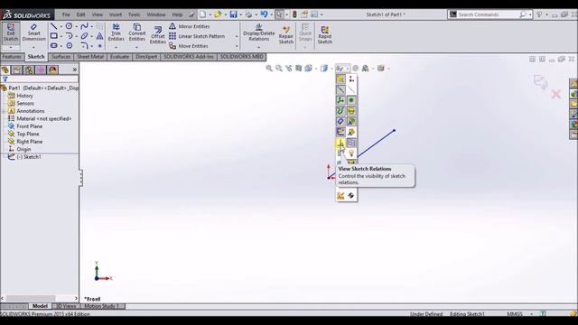 SolidWorks Tutorials | Lecture - 2| Types of Sketch. смотреть онлайн