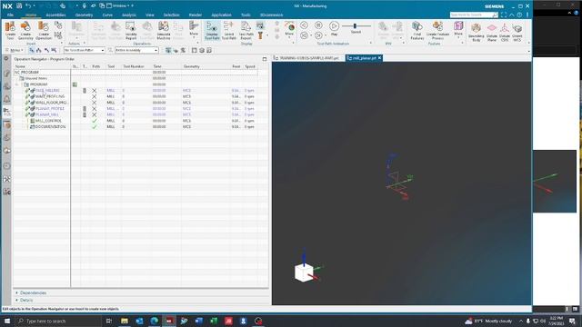 Siemens NX 2206 How To Modify Toolpath Default Settings смотреть онлайн